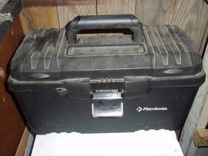 Flambeau tool box filled with tools...