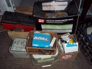 High value lot of nails and fastene...