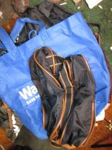 Box of bags and tent unsure if all ...