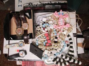Watches and beaded necklaces and on...