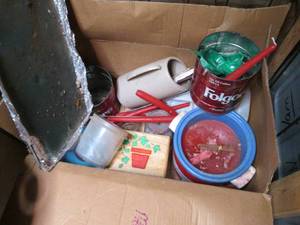 Box of what looks like home candle ...