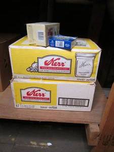2 boxes of canning jars...