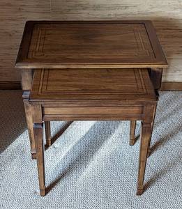 lot 7 image: Pair of Vintage Brandt Nesting Tables