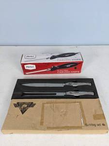 lot 63 image: New Parini Electric Carving Knife, New North American Fishing Club Carving Set