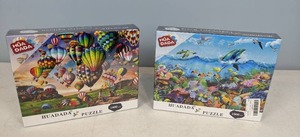 lot 76 image: Collection of 2 New Huadada 1000 Piece Puzzles
