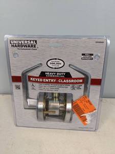 lot 93 image: New Heavy Duty Keyed Entry Classroom Doorknob