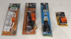 lot 105 image: Prime-Line Patio Door Handle Replacement, Prime-Line Sliding Door HandleLock Set, Wright Products Heavy Duty Door Closer and Prime-Line Pocket Door Pull