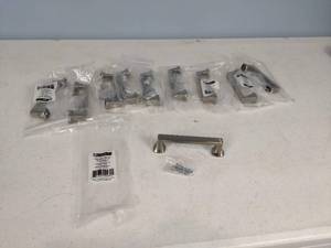 lot 107 image: (10) Liberty Mandara 3-34 in. (96mm) Brushed Satin Nickel Cabinet HandlesPulls