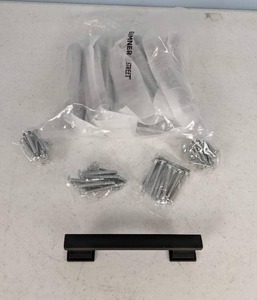 lot 110 image: (10) Sumner Street Home Hardware High Desert 3-12 in. Center to Center Matte Black Rectangular Bar Drawer HandlesPulls