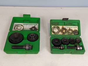 lot 16 image: Greenlee Ball Bearing Knockout Punch Sets
