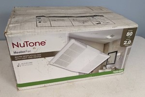 lot 167 image: Broan-NuTone 80 CFM Ceiling Bathroom Exhaust Fan with Light and 1300-Watt Heater