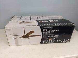 lot 171 image: Hampton Bay Claret 52 in. Indoor Oil Rubbed Bronze Ceiling Fan with Light Kit