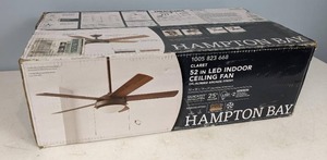 lot 185 image: Hampton Bay Claret 52 in. Indoor Oil Rubbed Bronze Ceiling Fan with Light Kit