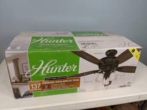 lot 11 image: NEW Hunter Osbourne 54 LED Indoor Ceiling Fan