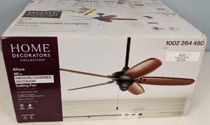 lot 211 image: Home Decorators Collection Altura 48 LED IndoorCovered Outdoor Ceiling Fan