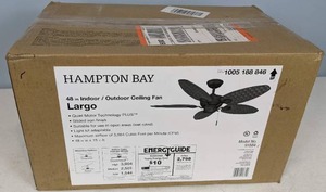 lot 219 image: Hampton Bay Largo 48 IndoorOutdoor Ceiling Fan