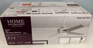 lot 221 image: Home Decorators Collection Mercer 52 LED Indoor Ceiling Fan