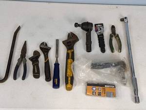 lot 254 image: Assorted New and Used Tools includes Husky, Bostitch, and Stanley