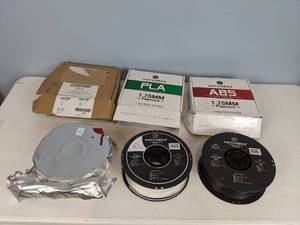 lot 266 image: Hatchbox ABS and PLA 1.75 mm Filament