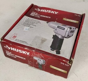 lot 249 image: NEW Husky 12 Impact Wrench 300 Ft-Lbs, Model H4430