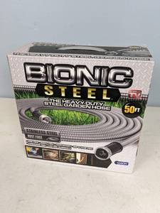 lot 321 image: NEW Bionic Steel 50 Ft. Heavy Duty Garden Hose