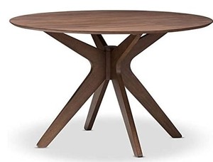 lot 502 image: Baxton Studio 35 Dia x 30 Tall Round Dining Table, RH 7208T - Open box, Like New