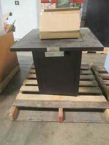 lot 539 image: Legacy Heating 28 x 28 x 25 12 Tall, Propane Fire Pit With Lava Rocks. In Very Nice Condition. SOLD AS PICTURED