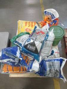 lot 570 image: Large Pallet of Miscellaneous Items Left over from the Retail Store and Warehouse. Ice Melt