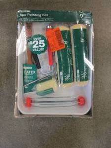 lot 24 image: 8-Piece High-Density Polyester Knit Paint Tray Kit (BRAND NEW)