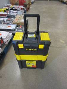 lot 32 image: STANLEY Essential 19 in. 3-in-1 Detachable Mobile Work Box (CLIPS TO HOLD PIECES TOGETHER MISSING, SEE PHOTOS)