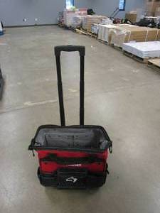 lot 36 image: HUSKY 18 in. 18 Pocket Rolling Tool Bag (LIKE NEW CONDITION)