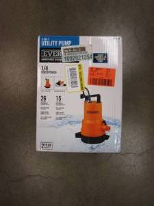 lot 55 image: EVERBILT 14 HP 2-in-1 Utility Pump (OPEN BOX)