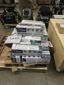 lot 188 image: LOT OF 16 BOXES - EpicClean Milton Arabescato Marble 6 in. x 18 in. Glazed Ceramic Wall Tile (11.25 sq. ft.  case) (SOME TILES MAY BE BROKEN)