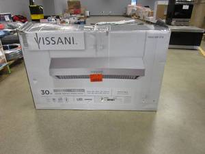 lot 203 image: VISSANI 30 in. W Under Cabinet Range Hood in Stainless Steel (OPEN BOX)