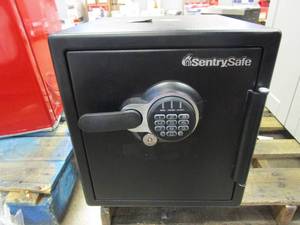 lot 204 image: SENTRYSAFE 1.2 cu. ft. Fireproof & Waterproof Safe with Digital Combination Lock (LOCKED, MISSING KEYS, SMALL SCRATCHES ON SIDE OF SAFE)