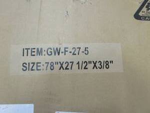 lot 240 image: GLASS WAREHOUSE GLASS PANELS FOR A SHOWER DOOR