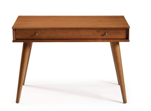 lot 236 image: CAMAFLEXI Mid-Century 1-Drawer Castanho Desk (OPEN BOX)