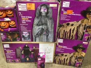lot 16 image: Lot of Assorted Halloween Decorations May Contain Missing Pieces  Open Box Customer Returns See Terms on Auction