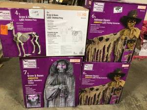 lot 18 image: Lot of Assorted Home Accents Holiday Halloween Decorations  May Contain Missing Pieces Open Box Customer Returns See Terms on Auction