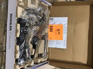 lot 74 image: KOHLER Rubicon Single Hole Single-Handle Bathroom Faucet in Vibrant Brushed Nickel Customer Returns See Terms on Auction