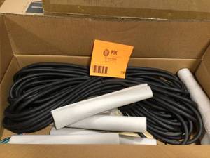 lot 79 image: DIY 14 in. x 12 in. Brass Couplers (2-Pack) with 75 ft. of Communication Wire by MRCOOL Customer Returns See Terms on Auction