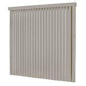 lot 8 image: Hampton Bay Pearl Gray Room Darkening 3.5 in. Vertical Blind Kit for Sliding Door or Window - 78 in. W x 84 in. L