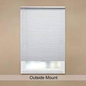 lot 18 image: Hampton Bay White Cordless Room Darkening 1 in. Aluminum Mini Blind for Window - 51 in. W x 48 in. L
