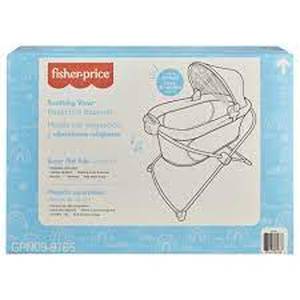 lot 29 image: Fisher-Price Calming View Projection Bassinet -Twinkling Starlight,Portable Folding Bassinet with Projection Light