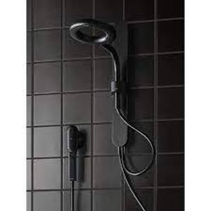 lot 40 image: MOEN Nebia 1-Spray 8 in. Dual Shower Head and Handheld Shower Head with Magnetic Remote Dock in Matte Black
