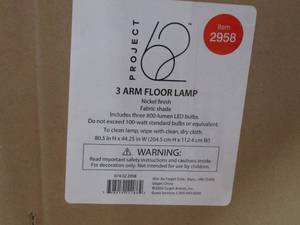 lot 24 image: Project 623 Arm Floor Lamp