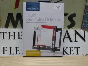 lot 53 image: Insignia - Fixed TV Wall Mount for Most 19 - 39 TVs