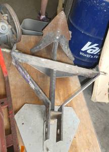 lot 12 image: Single bottom plow with slow moving vehicle sign for your tractor