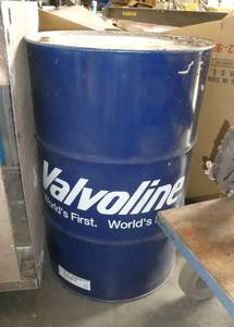lot 14 image: 55 gallon Valvoline barrell