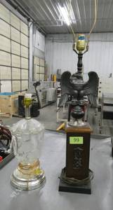 lot 99 image: 2 vintage lamps - work